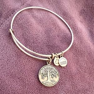 Silver Alex and Ani Tree of Life Bangle